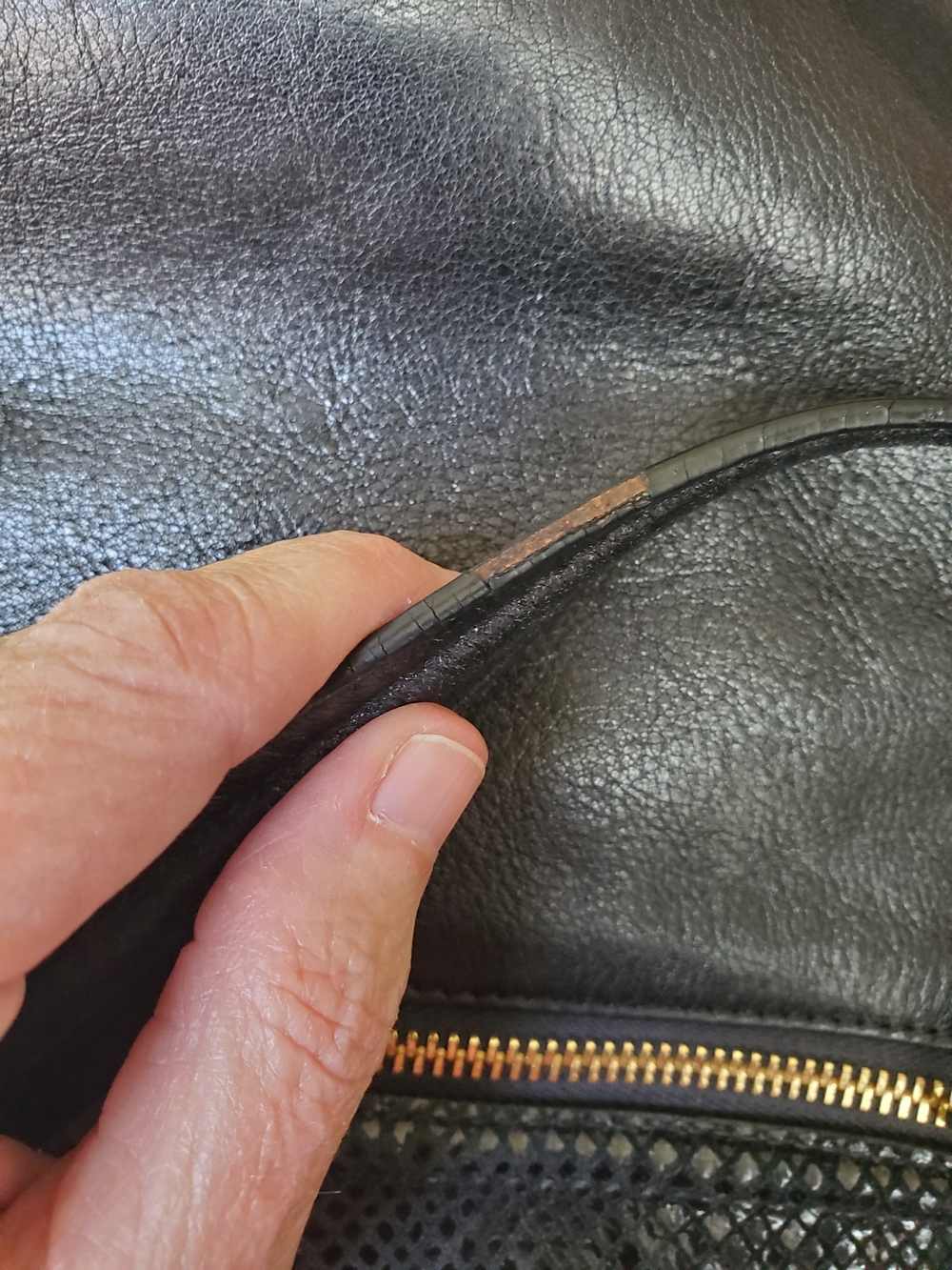 Coach - Ashley - Leather - Hippie Crossbody / Shoulder Bag - Black - F20114 - Picture 12 of 17